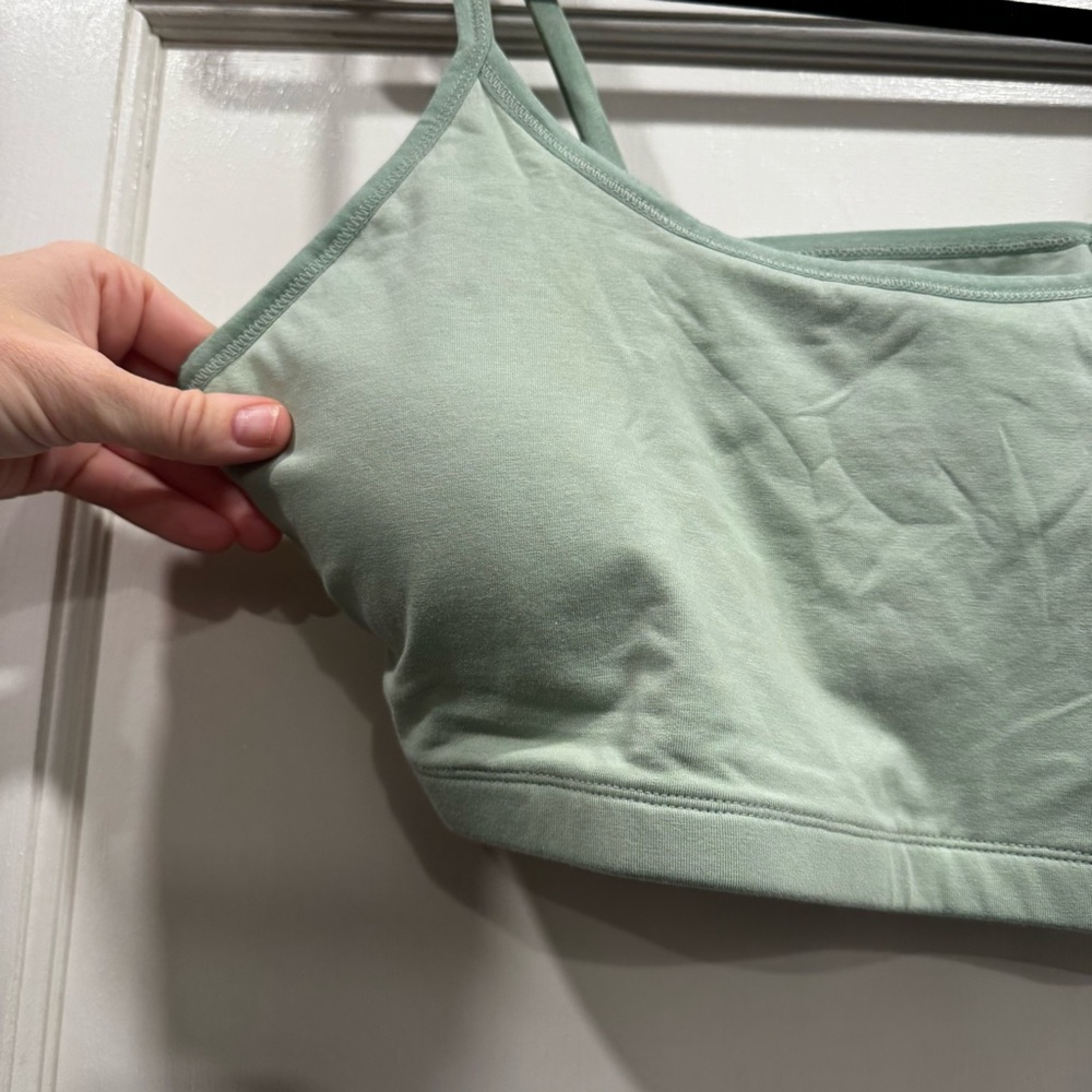 Pact Everyday Strappy Scoop Bralette Mint Green XL Comfy Loungewear Wireless - Picture 4 of 8